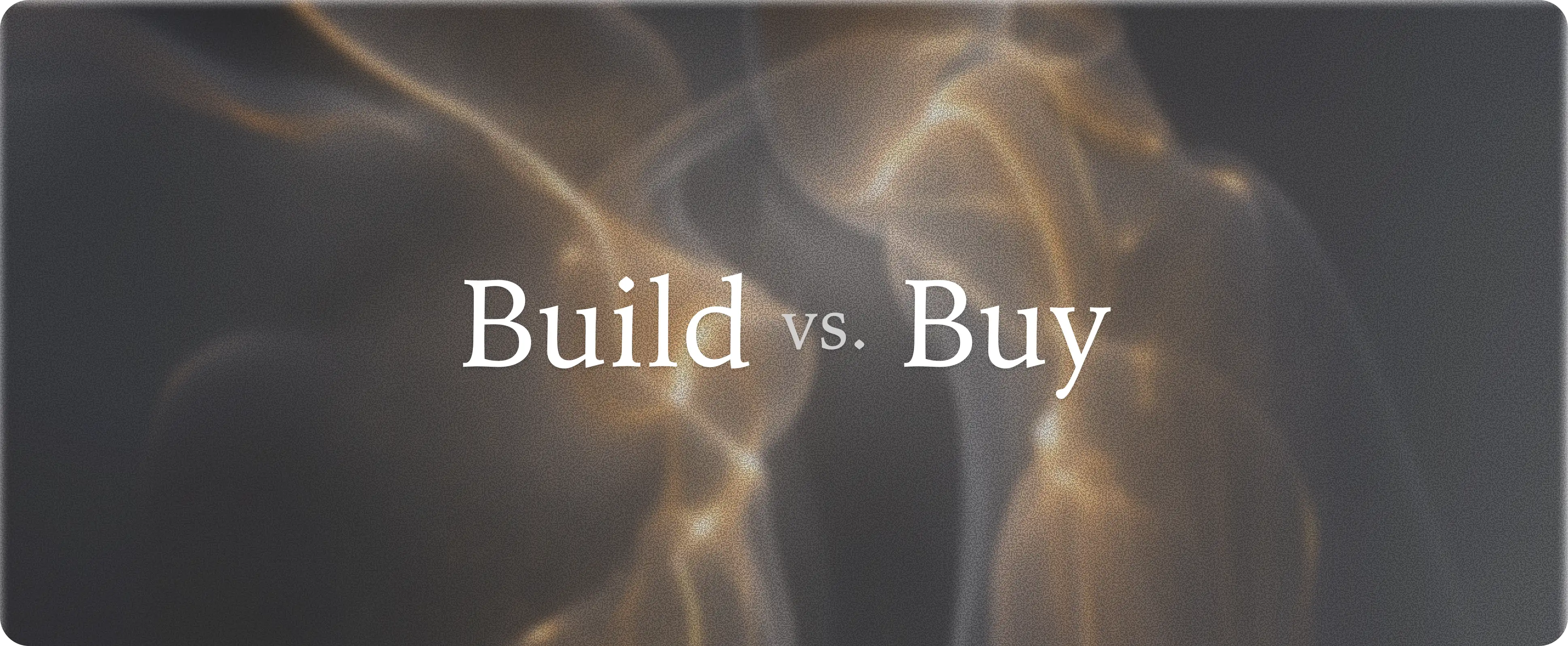 Trade AI Infrastructure: Build vs. Buy?